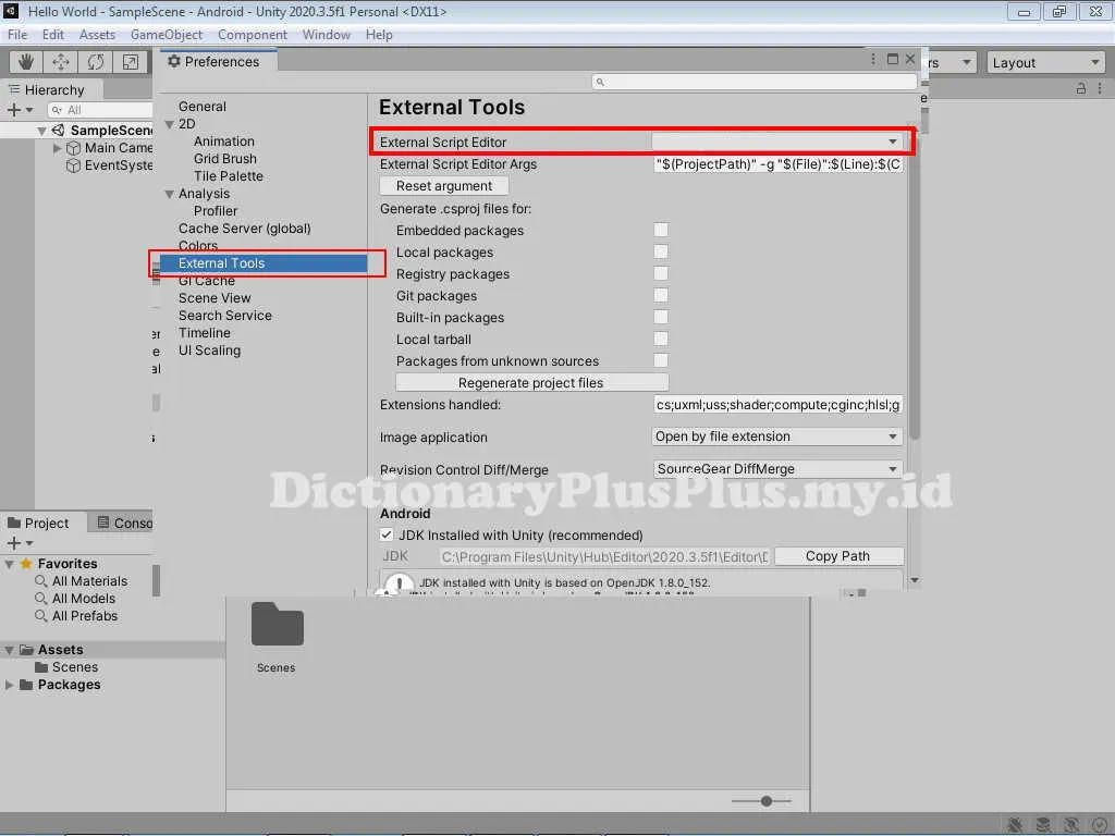 Cara Mengganti Kode Editor Yang Akan Digunakan Pada Unity 3D